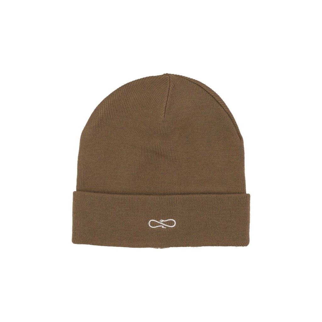 cappello uomo logo beanie BROWN