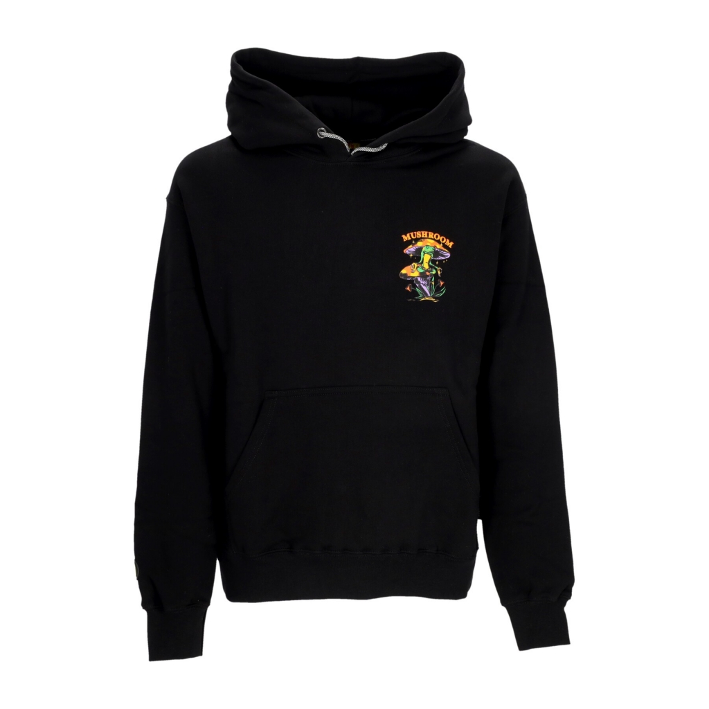 felpa cappuccio uomo meditation hoodie BLACK