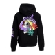 felpa cappuccio uomo skull liquid hoodie BLACK