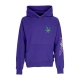 felpa cappuccio uomo skull liquid hoodie PURPLE