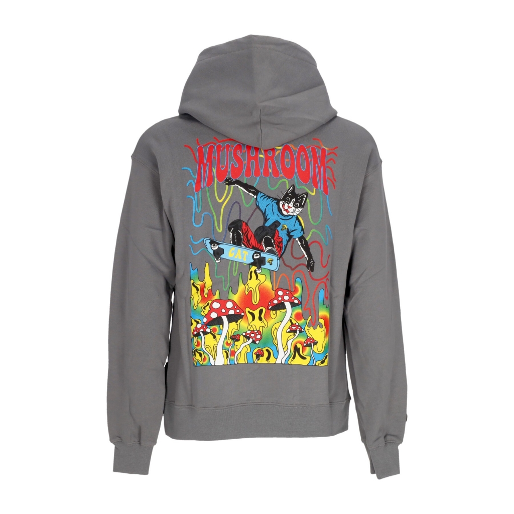 felpa cappuccio uomo skate cat hoodie GREY