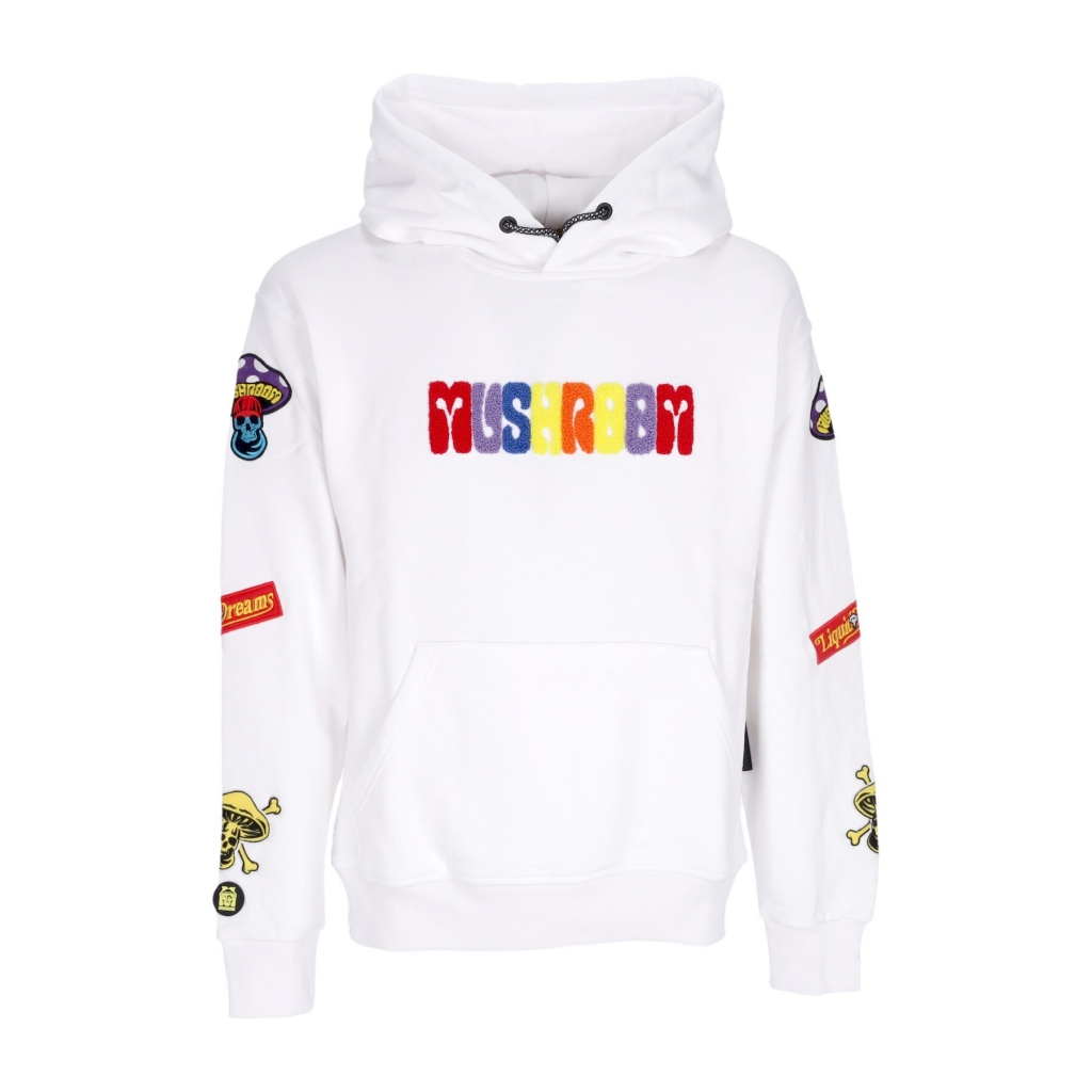 felpa cappuccio uomo sublimatic patch hoodie WHITE