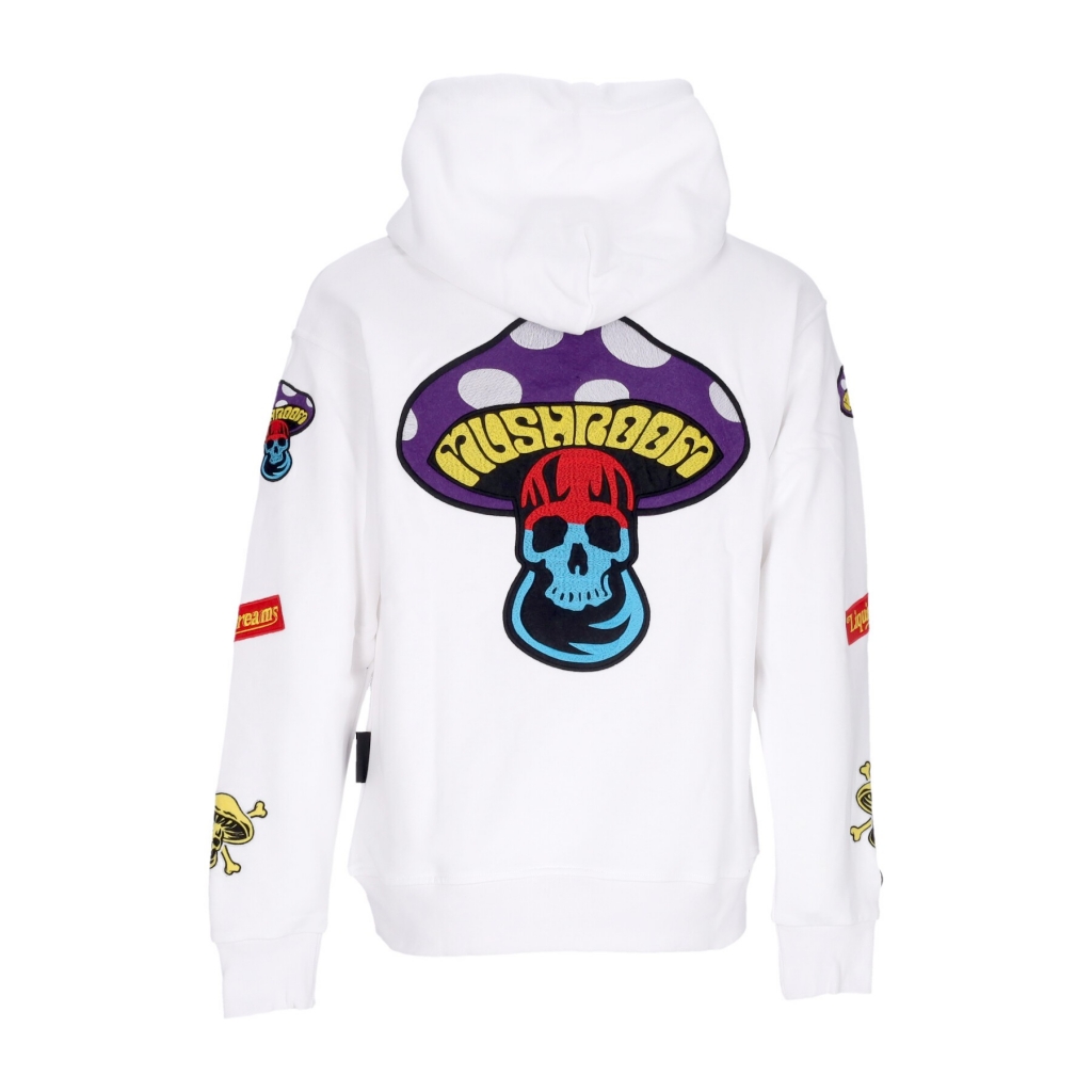 felpa cappuccio uomo sublimatic patch hoodie WHITE