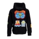 felpa cappuccio uomo stickers hoodie BLACK