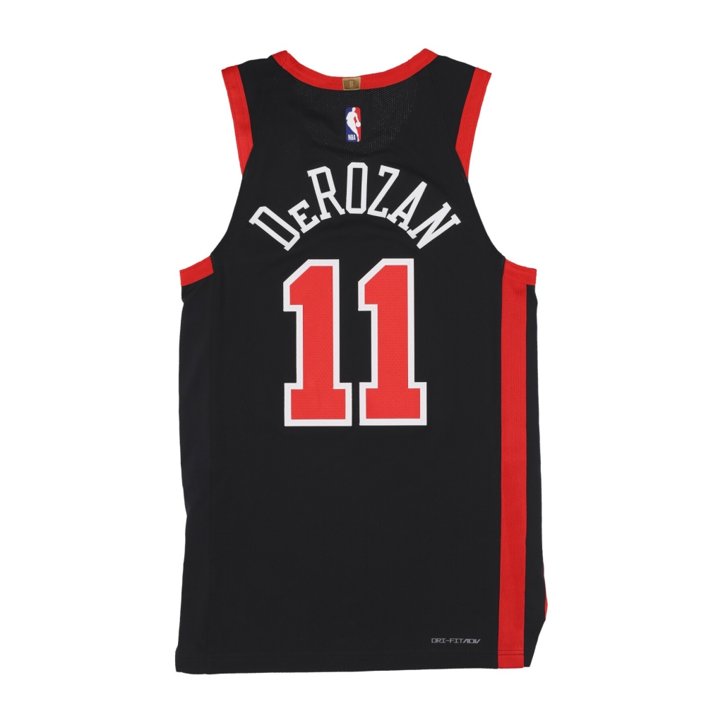 canotta basket uomo nba city edition 23 swingman jersey no 11 demar derozan chibul BLACK/UNIVERSITY RED