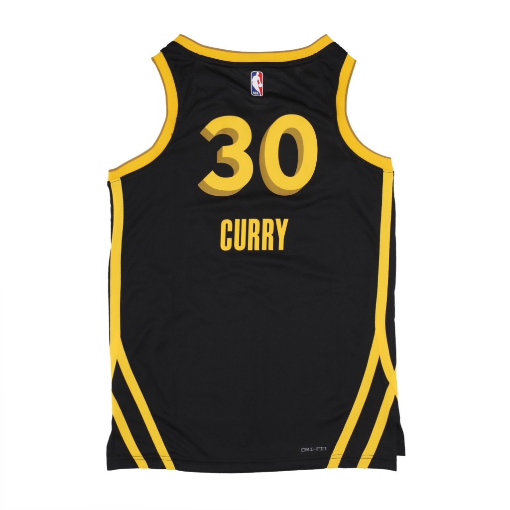 canotta basket uomo nba city edition 2023/24 swingman jersey no 30 stephen curry golwar BLACK