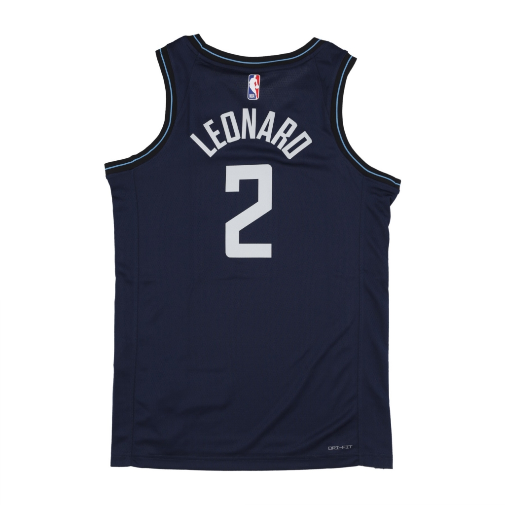 canotta basket uomo nba city edition 2023/24  swingman jersey no 2 kawhi leonard losclip COLLEGE NAVY