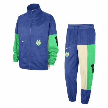 completo tuta uomo nba city edition starting 5 tracksuit milbuc GAME ROYAL/FLAT OPAL/GREEN SHOCK