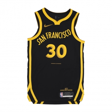 canotta basket uomo nba city edition 2023/24 swingman jersey no 30 stephen curry golwar BLACK