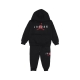 completo tuta bambino sustainable po hoodie set BLACK