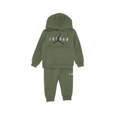 completo tuta bambino sustainable po hoodie SKY J/LT OLIVE