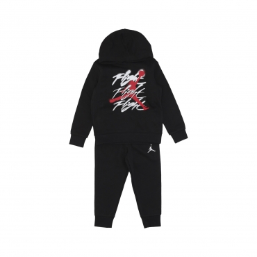 completo tuta bambino flight spray po hoodie BLACK