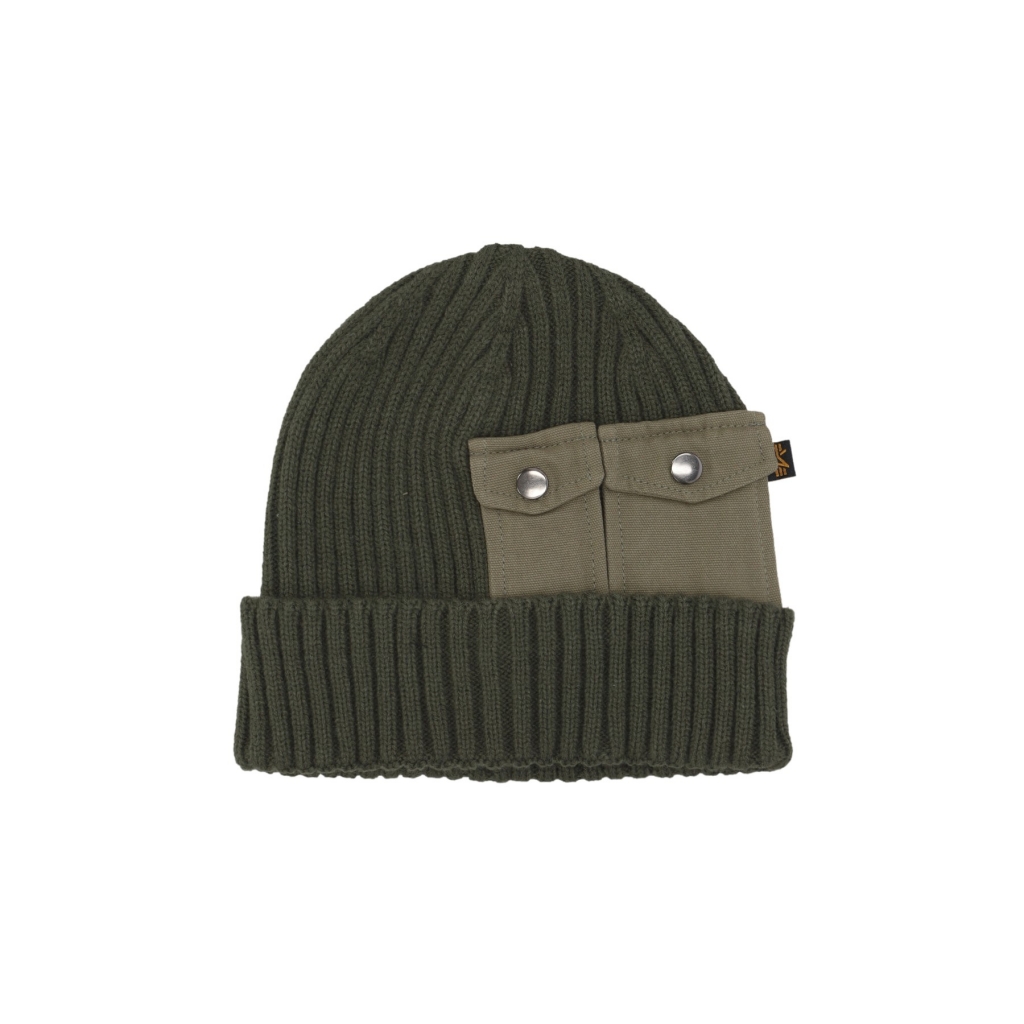 cappello uomo utility beanie DARK OLIVE