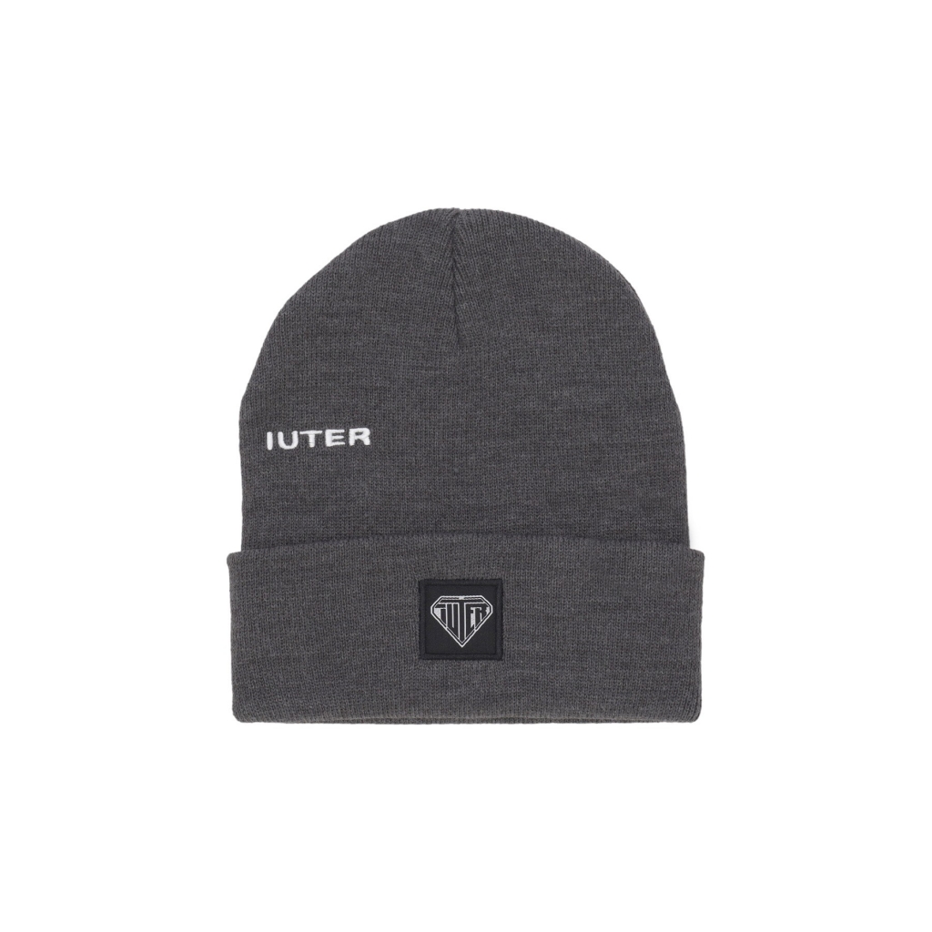  uomo logo fold beanie ASPHALT