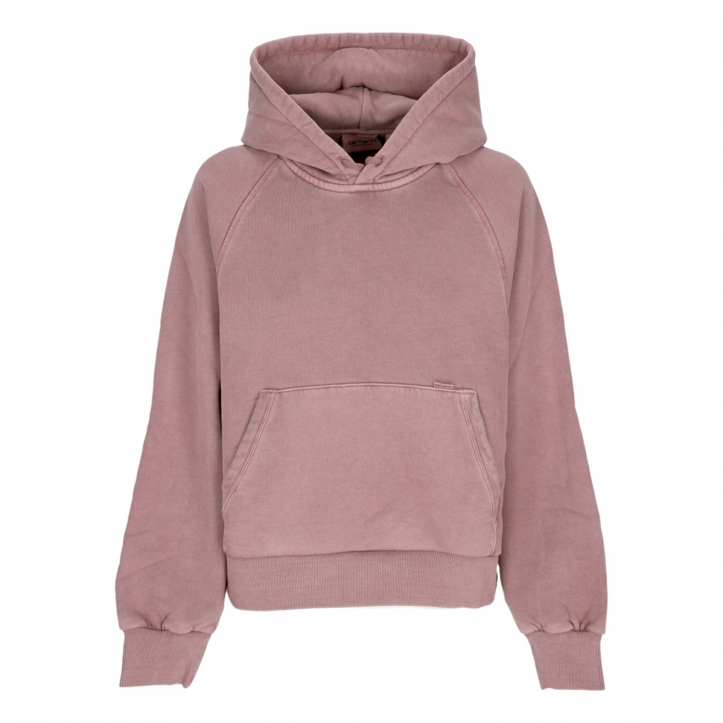 felpa cappuccio corta donna w taos hoodie DAPHNE GARMENT DYED