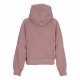 felpa cappuccio corta donna w taos hoodie DAPHNE GARMENT DYED