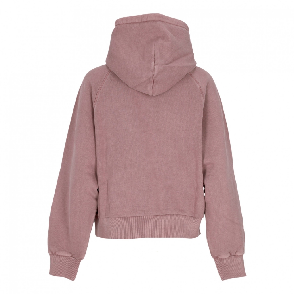 felpa cappuccio corta donna w taos hoodie DAPHNE GARMENT DYED