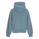 felpa cappuccio corta donna w taos hoodie VANCOUVER BLUE GARMENT DYED