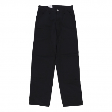 pantalone lungo uomo double knee pant BLACK RINSED