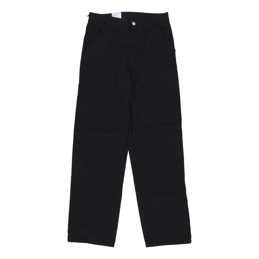 pantalone lungo uomo double knee pant BLACK RINSED