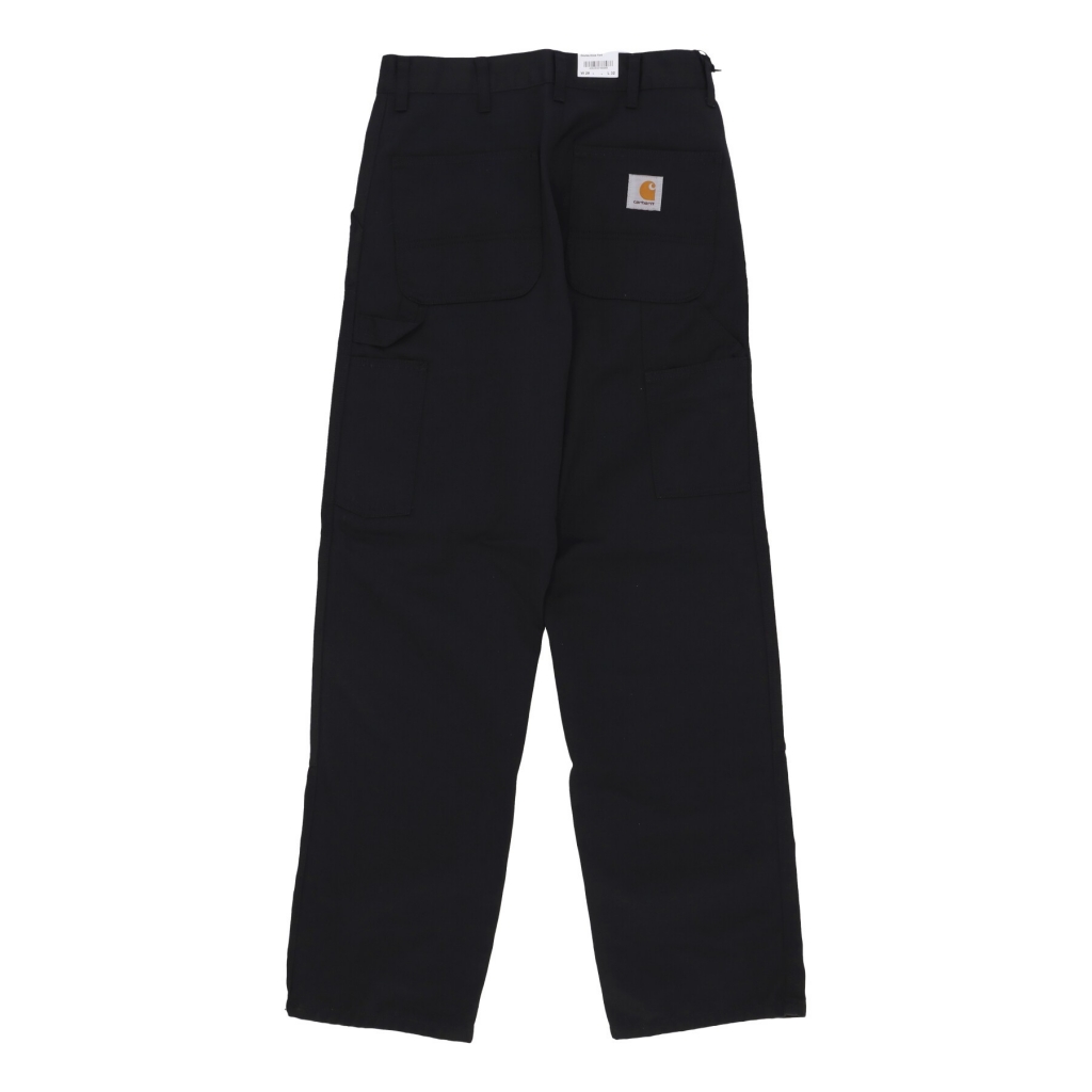 pantalone lungo uomo double knee pant BLACK RINSED