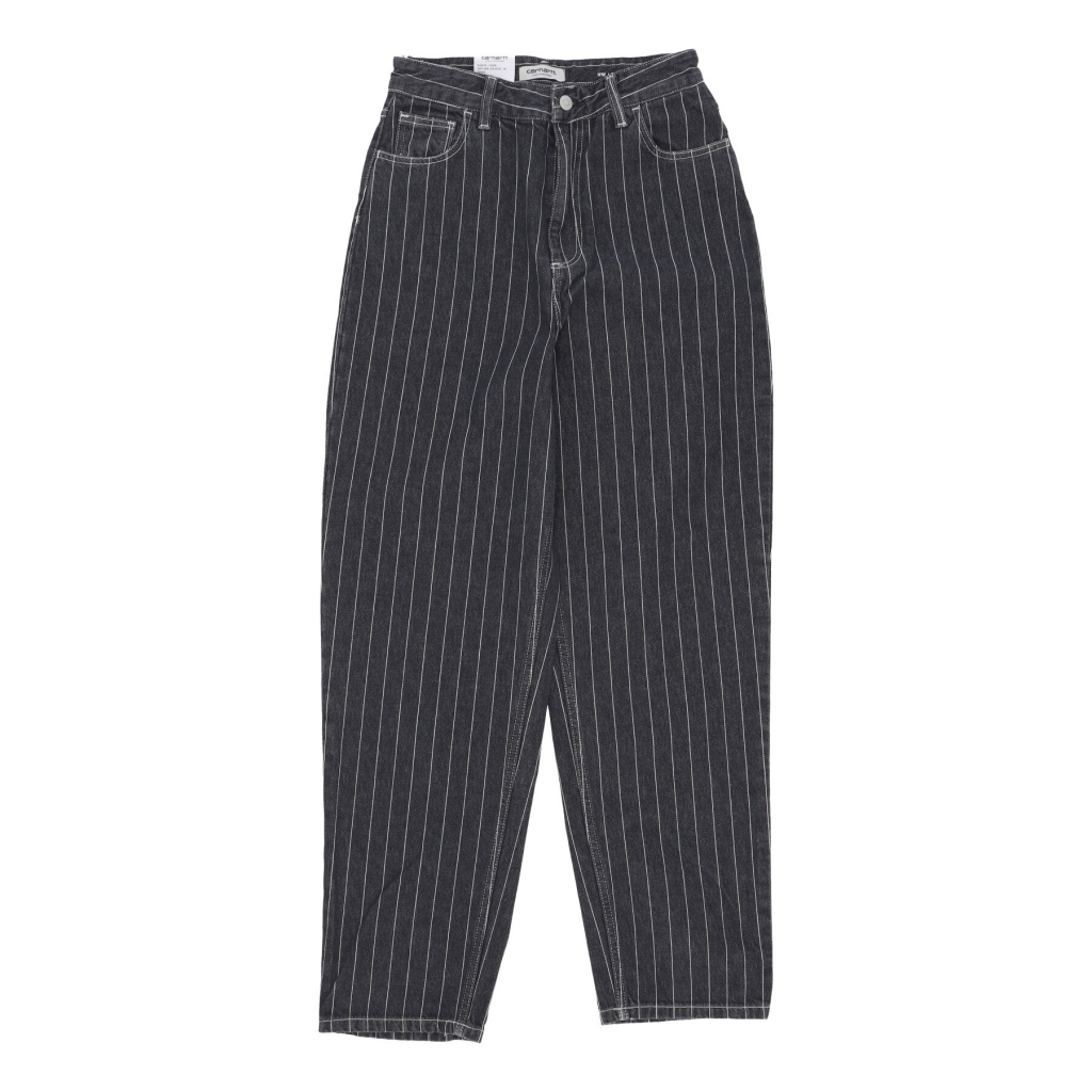 pantalone lungo donna w orlean pant ORLEAN STRIPE/BLACK/WHITE STONE WASHED