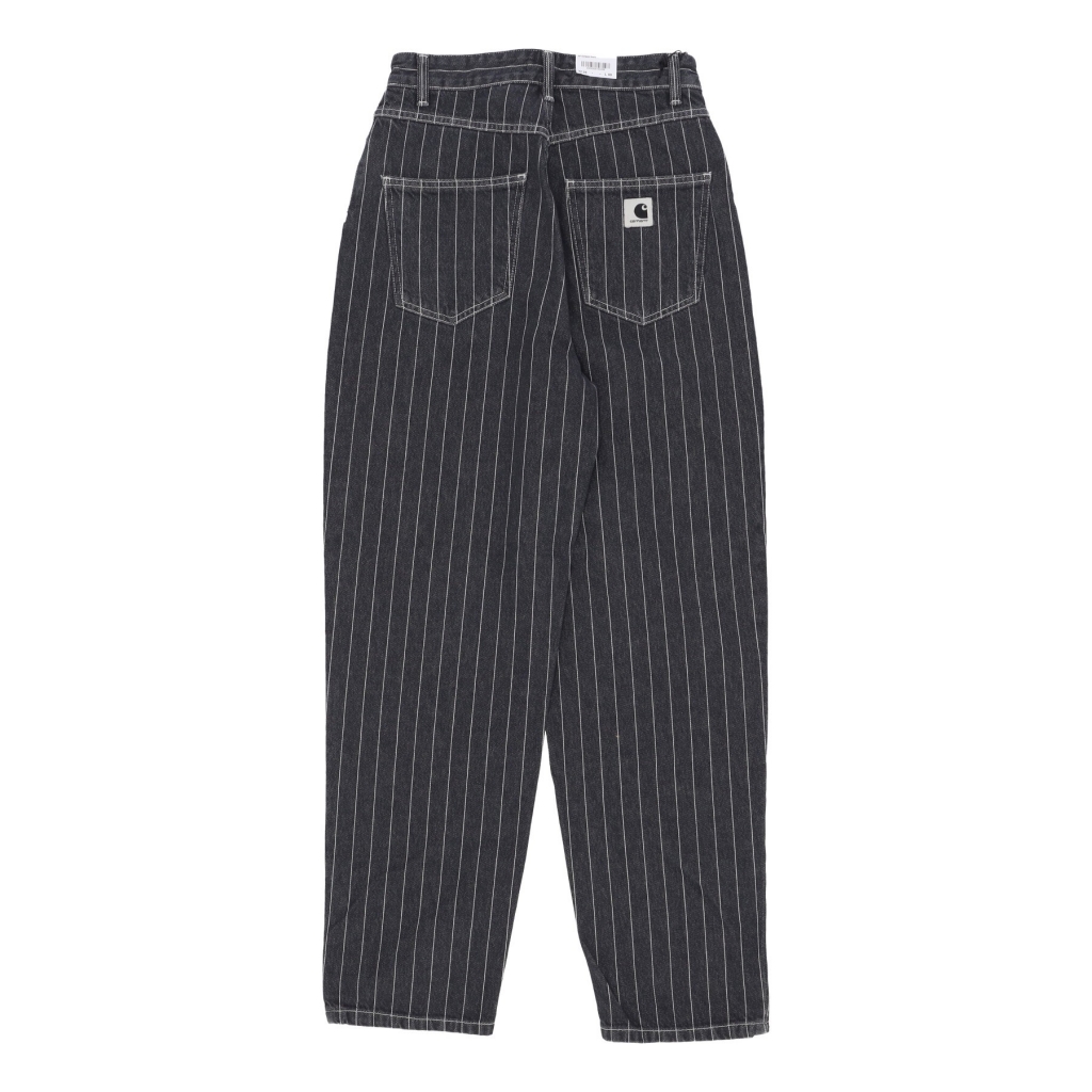 pantalone lungo donna w orlean pant ORLEAN STRIPE/BLACK/WHITE STONE WASHED