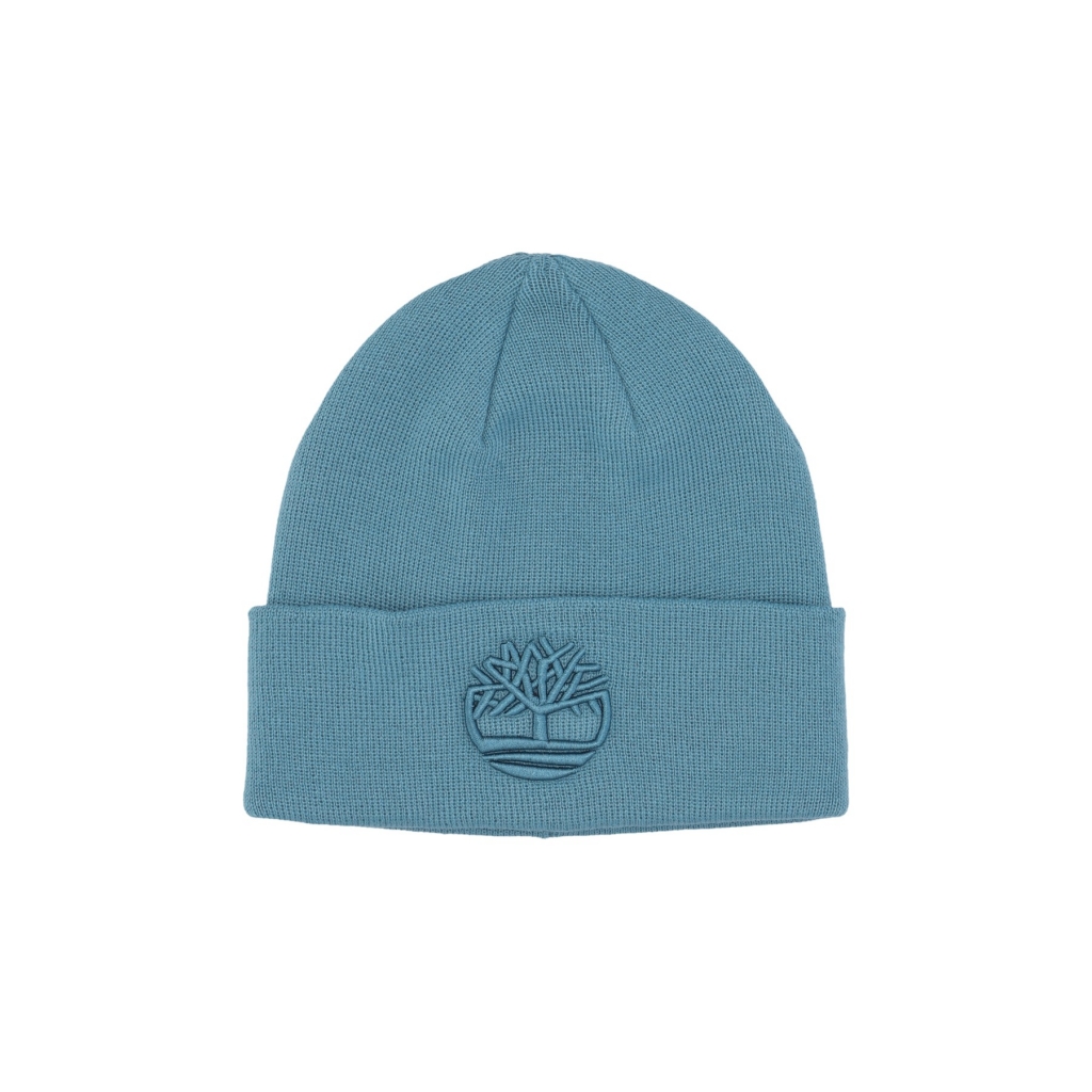 cappello uomo tonal 3d embroidery beanie STORM BLUE