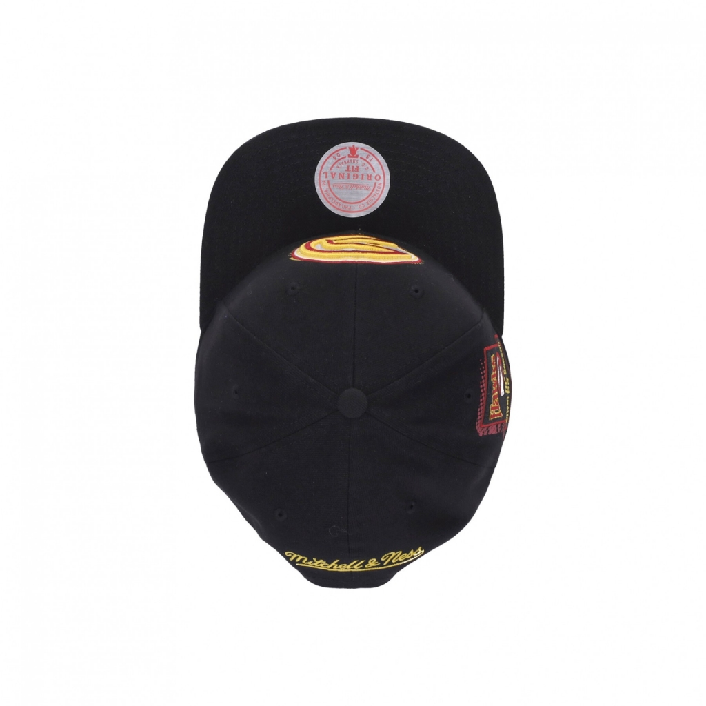 cappellino visiera piatta uomo nba big face 70 hwc atlhaw BLACK