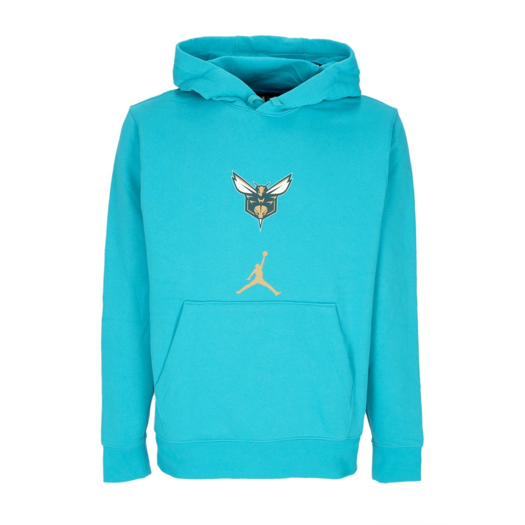 felpa cappuccio uomo nba city edition club hoodie chahor RAPID TEAL