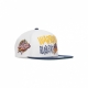 cappellino visiera piatta uomo nba toss up snapback golwar WHITE/ORIGINAL TEAM COLORS