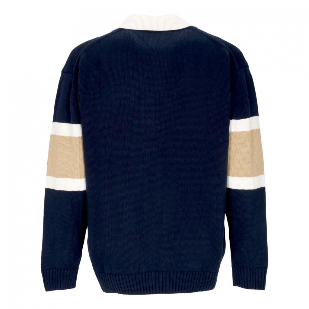 maglione uomo relaxed trophy rugby crewneck DARK NIGHT NAVY