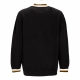 felpa leggera girocollo uomo boxy varsity crewneck ext BLACK