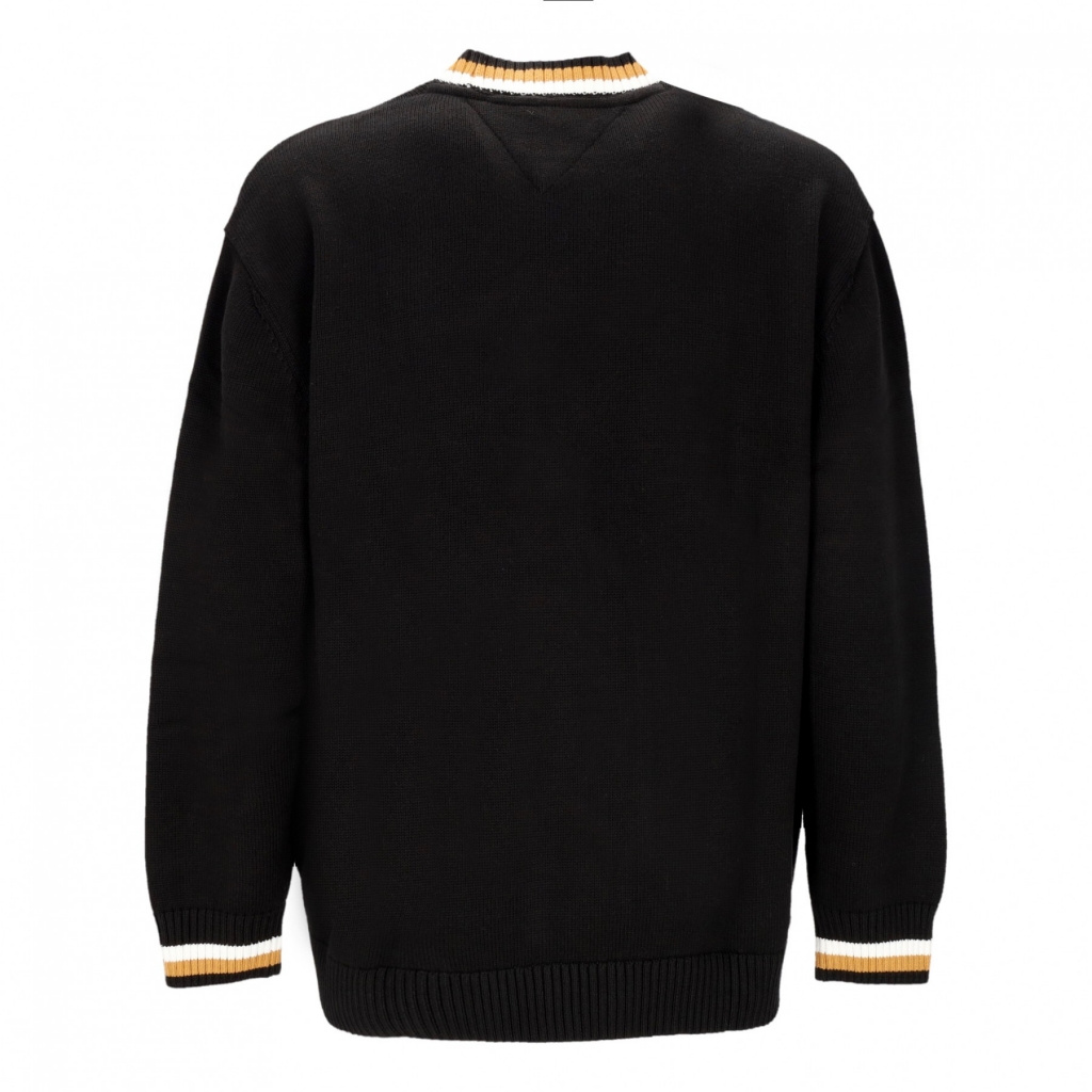 felpa leggera girocollo uomo boxy varsity crewneck ext BLACK