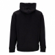 felpa leggera cappuccio uomo relaxed spray graffiti hoodie BLACK