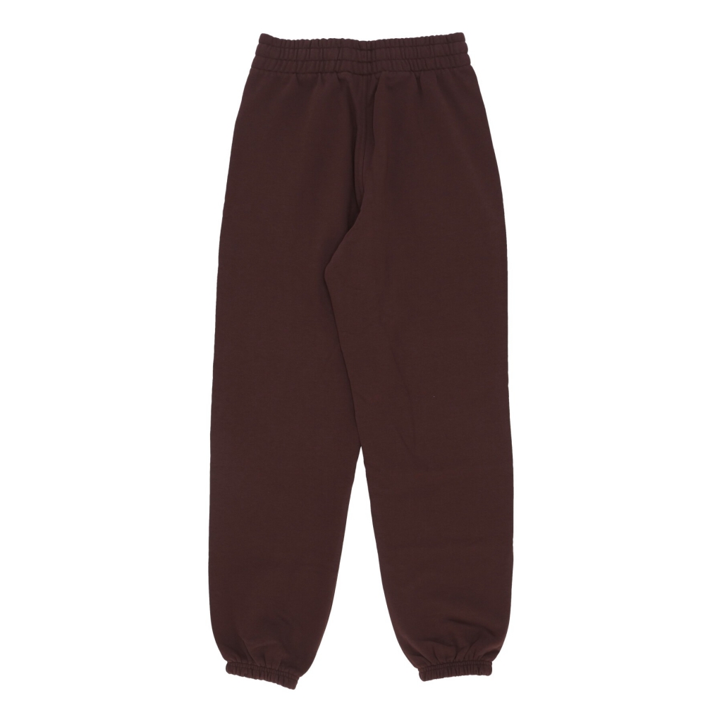 pantalone tuta felpato donna w pants SHADOW BROWN/WHITE