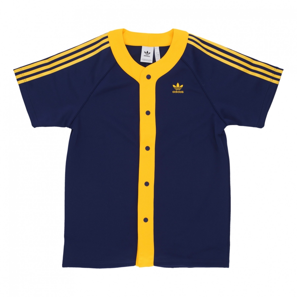 casacca bottoni uomo cl+ ss basketball shirt DARK BLUE/CREW YELLOW