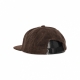 cappellino visiera piatta uomo cord label 6 panel strapback BROWN