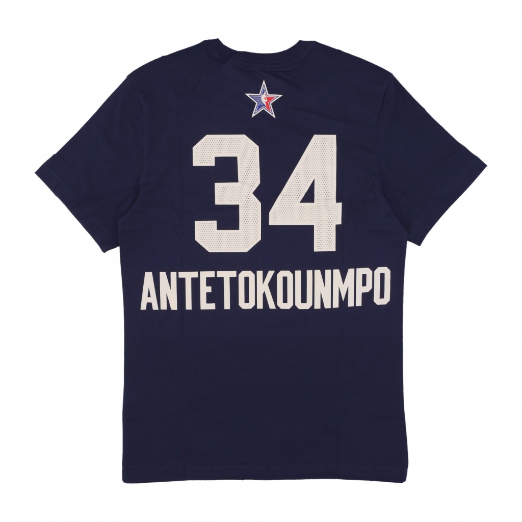 maglietta uomo nba all star game essential tee no 34 giannis antetokounmpo team east COLLEGE NAVY