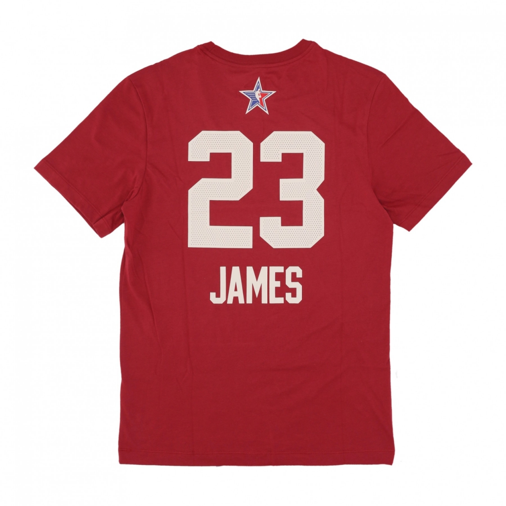 maglietta uomo nba all star game essential tee no 23 lebron james team west TEAM CRIMSON