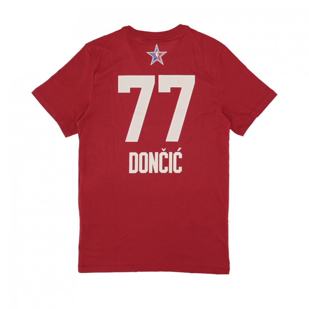 maglietta uomo nba all star game essental tee no 77 luka doncic team west TEAM CRIMSON