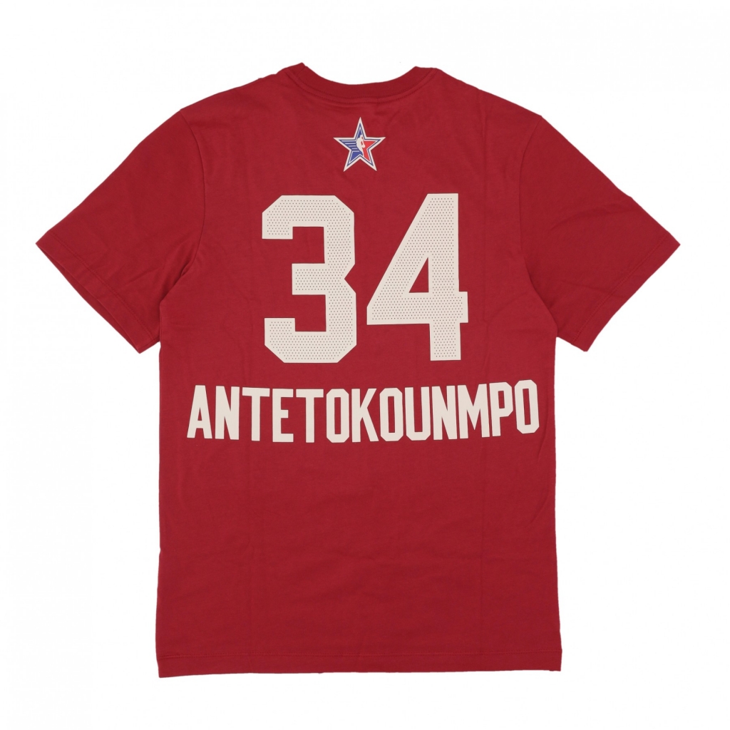 maglietta uomo nba all star game essential tee no 34 giannis antetokounmpo team east TEAM CRIMSON