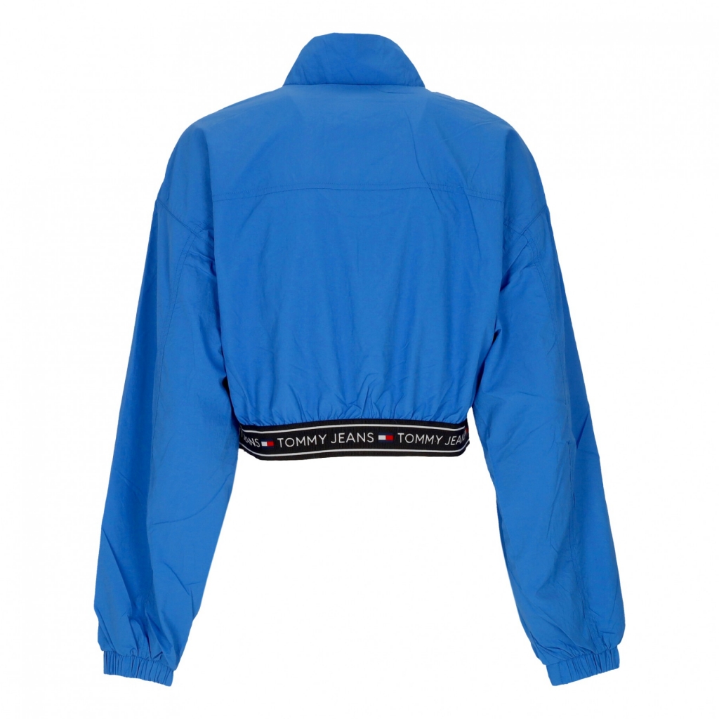 giacca a vento corta donna w crop taping windbreaker MERIDIAN BLUE