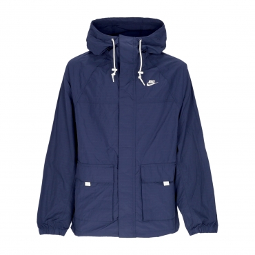 giacca a vento uomo sportswear club bandon jacket MIDNIGHT NAVY/WHITE