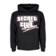 felpa cappuccio uomo secret club no snitches hoodie BLACK