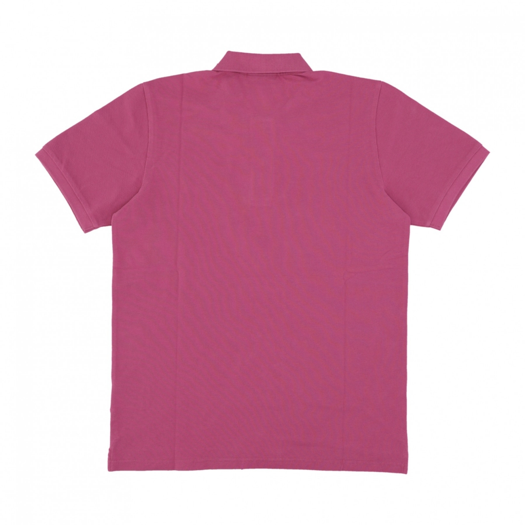 polo manica corta uomo chase pique polo MAGENTA/GOLD