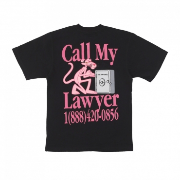 maglietta uomo call my lawyer tee x pink panther BLACK