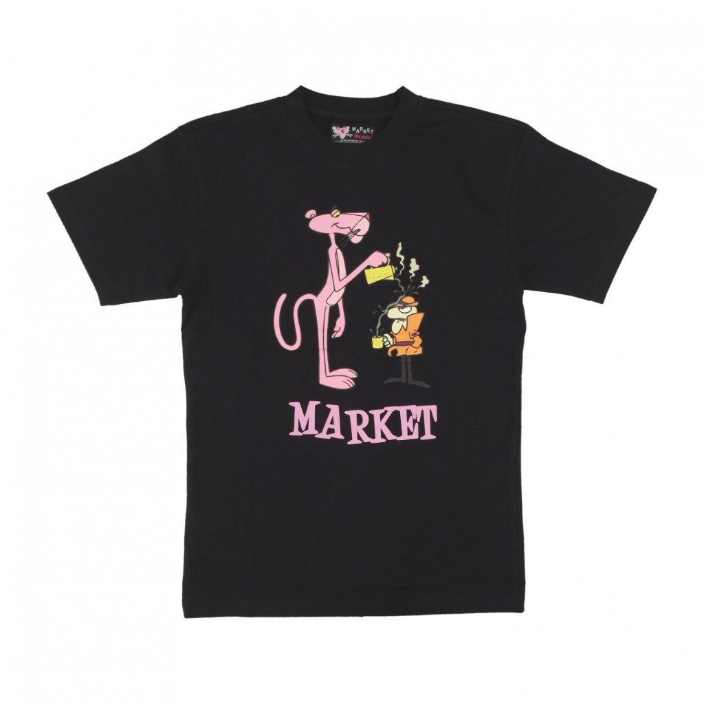 maglietta uomo pourover tee x pink panther BLACK