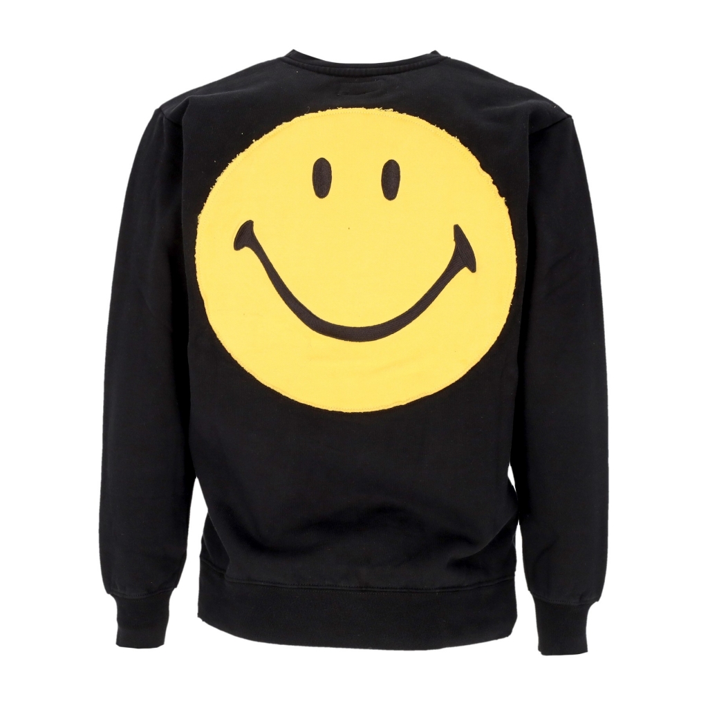 felpa girocollo uomo smiley vintage wash crewneck x smiley WASHED BLACK