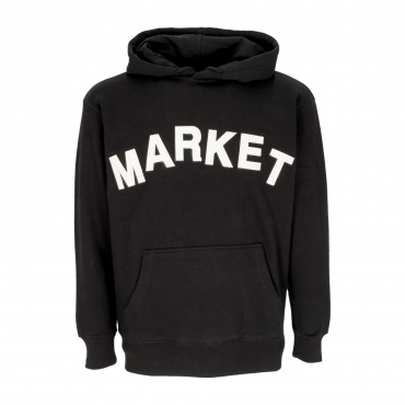 felpa cappuccio uomo community garden hoodie BLACK